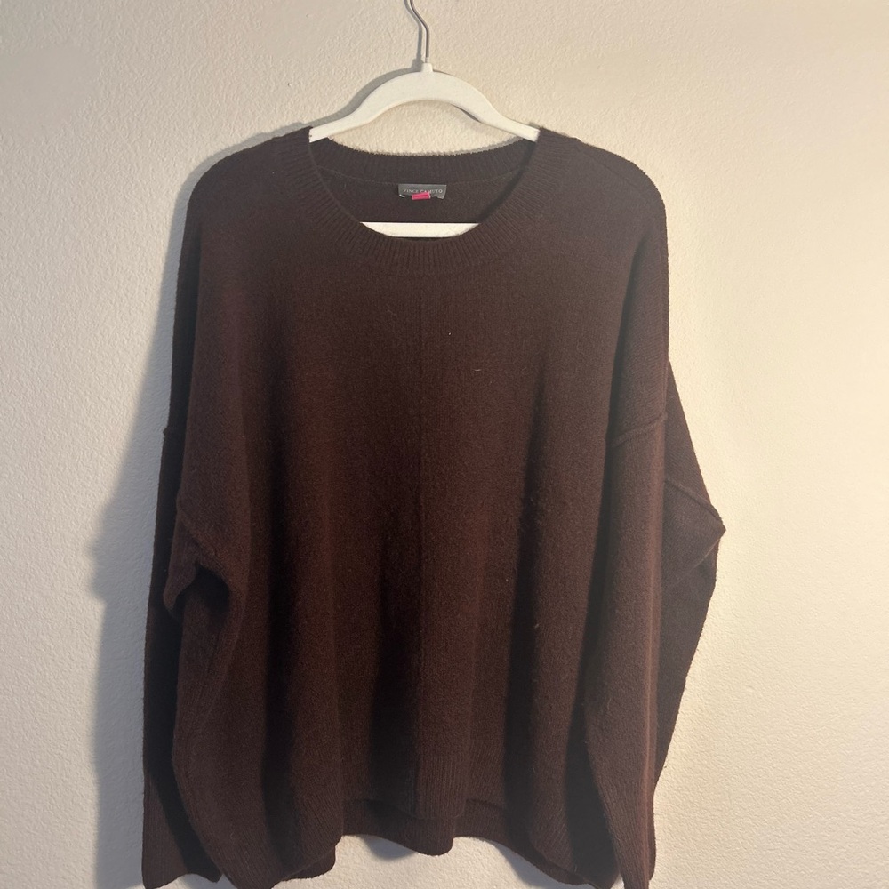 Vince Camuto burgundy knit sweater
